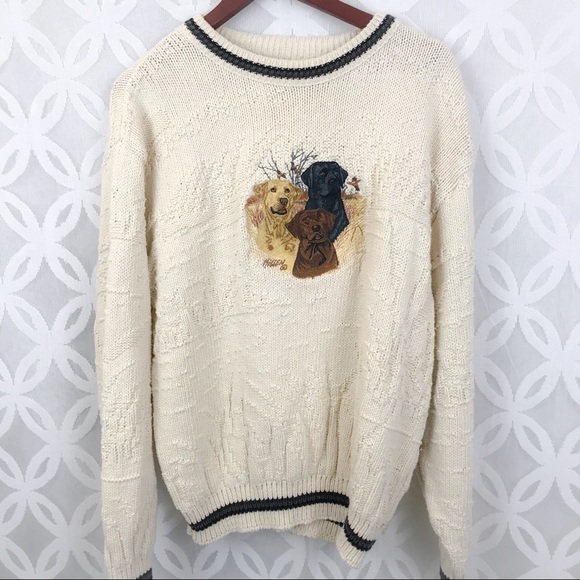 embroidered dog sweater